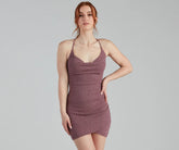 Ready For My Closeup Glitter Mini Dress